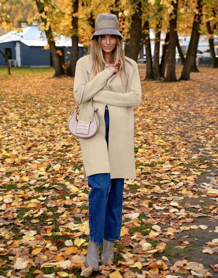 ANRABESS Long Sleeve Draped Open Front Cardigan Jacket