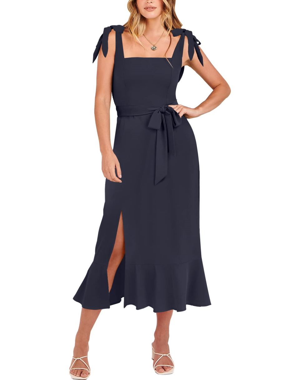 ANRABESS Women's Formal Midi Dress for Wedding Guest
