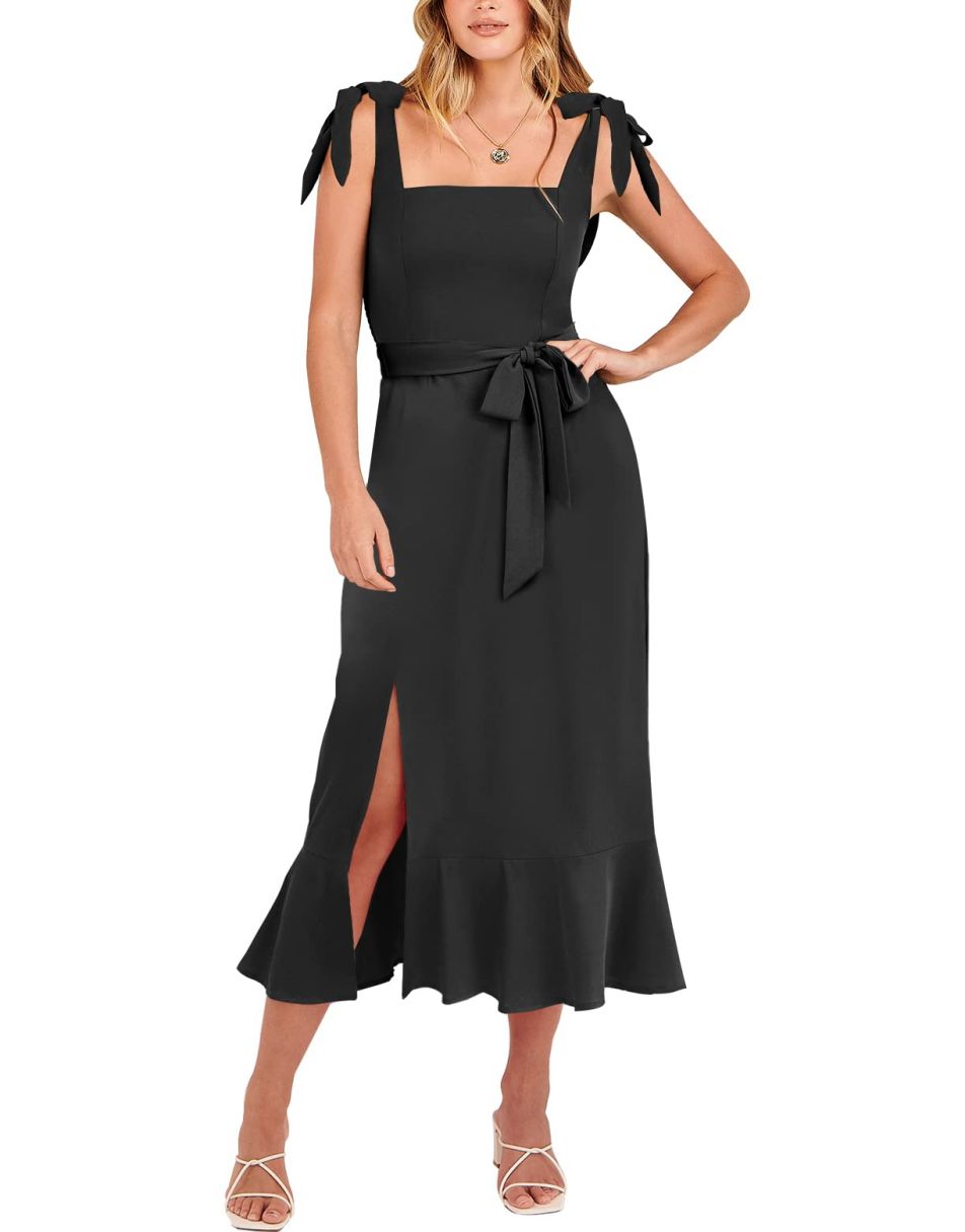 ANRABESS Women's Formal Midi Dress for Wedding Guest