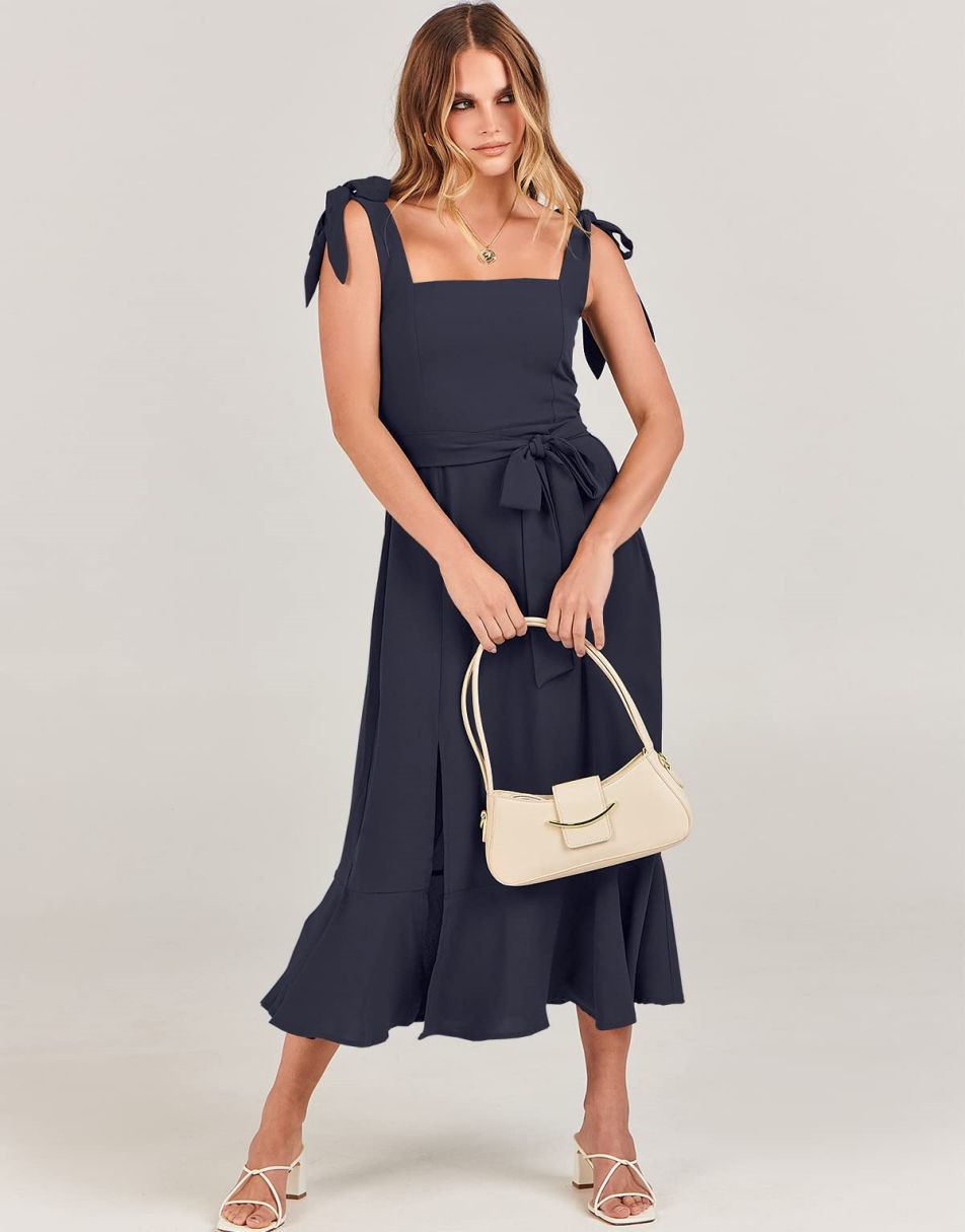 ANRABESS Women's Formal Midi Dress for Wedding Guest