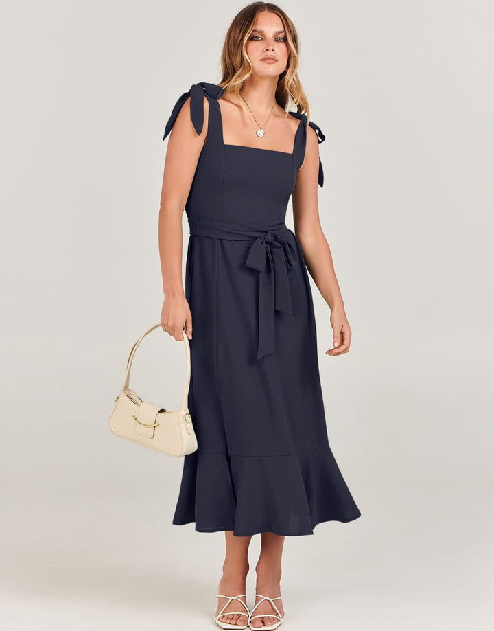 ANRABESS Women's Formal Midi Dress for Wedding Guest