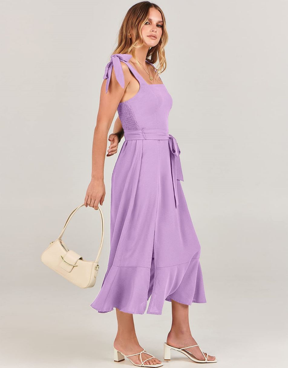 ANRABESS Women's Formal Midi Dress for Wedding Guest