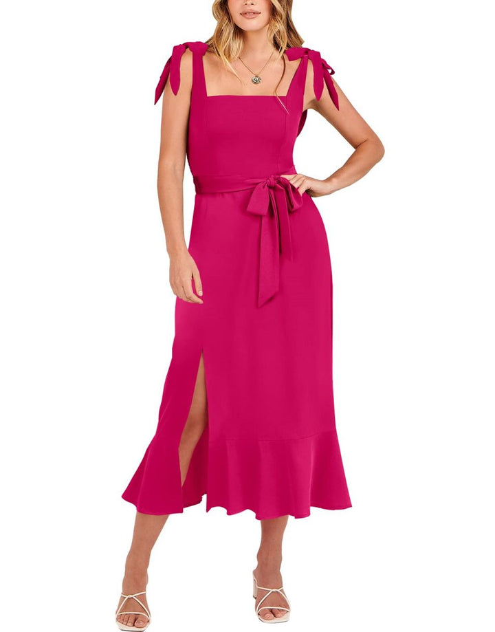 ANRABESS Women's Formal Midi Dress for Wedding Guest