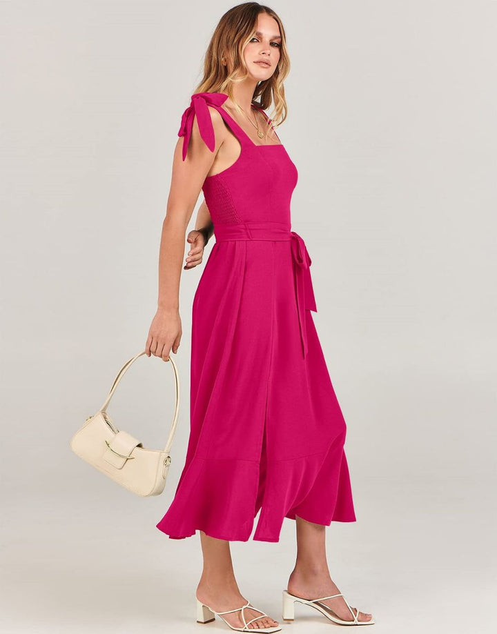 ANRABESS Women's Formal Midi Dress for Wedding Guest