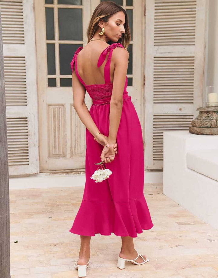 ANRABESS Women's Formal Midi Dress for Wedding Guest