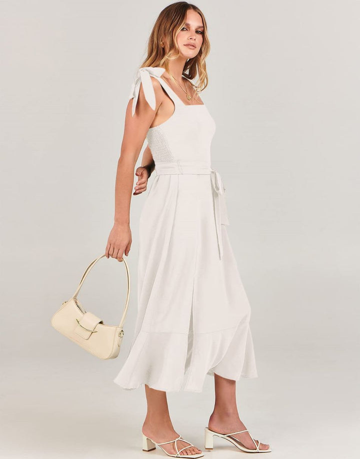 ANRABESS Women's Formal Midi Dress for Wedding Guest