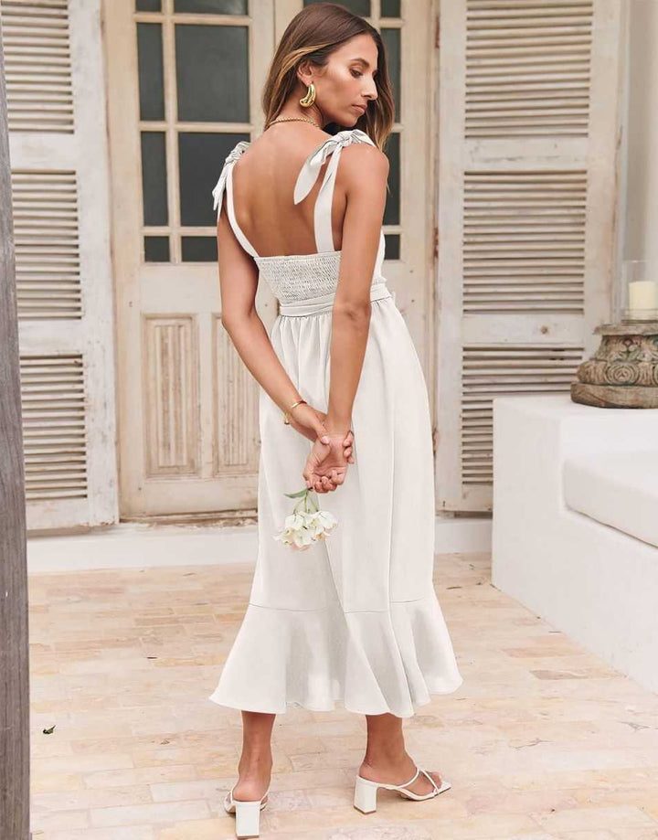 ANRABESS Women's Formal Midi Dress for Wedding Guest