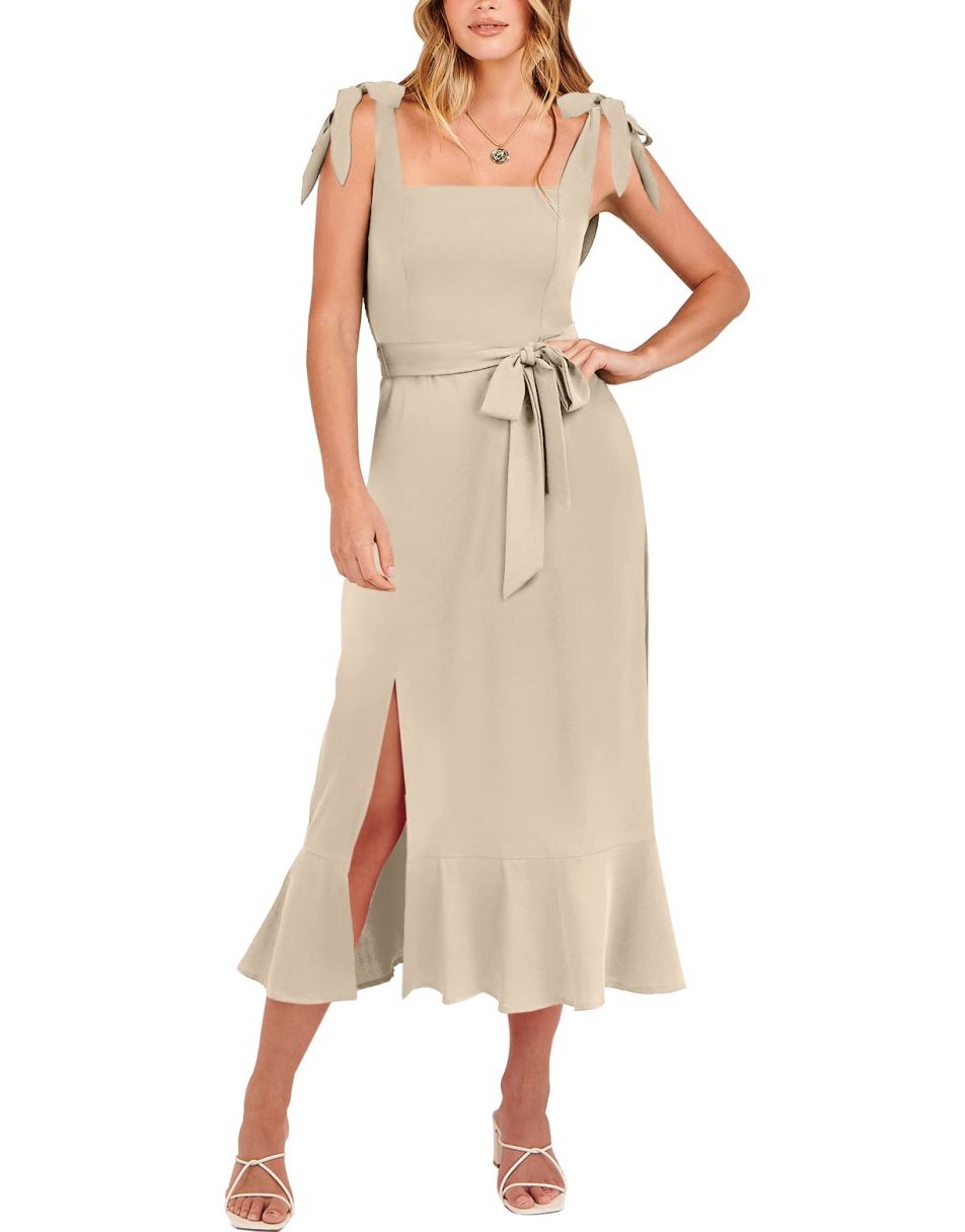 ANRABESS Women's Formal Midi Dress for Wedding Guest