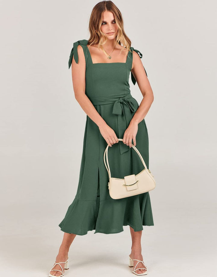 ANRABESS Women's Formal Midi Dress for Wedding Guest