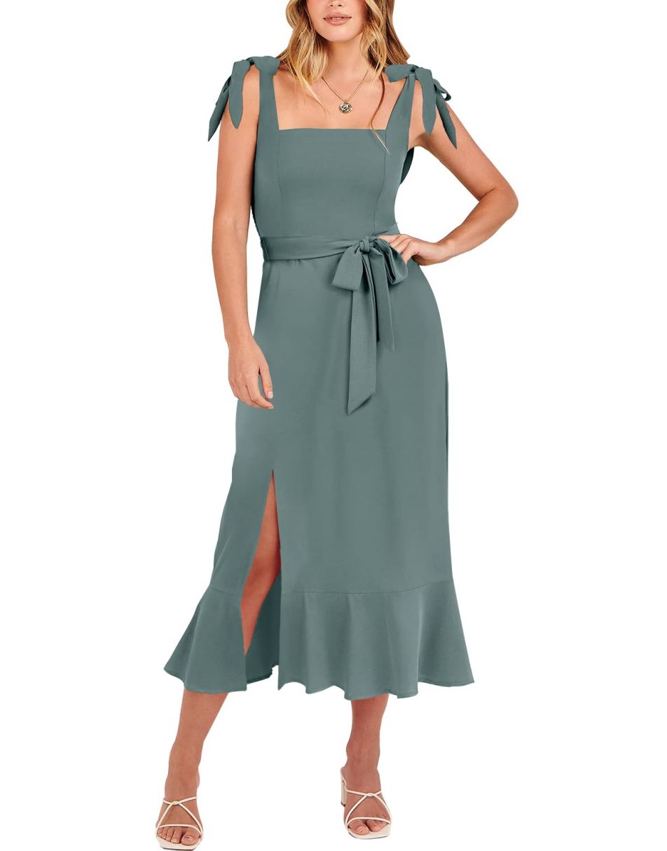 ANRABESS Women's Formal Midi Dress for Wedding Guest