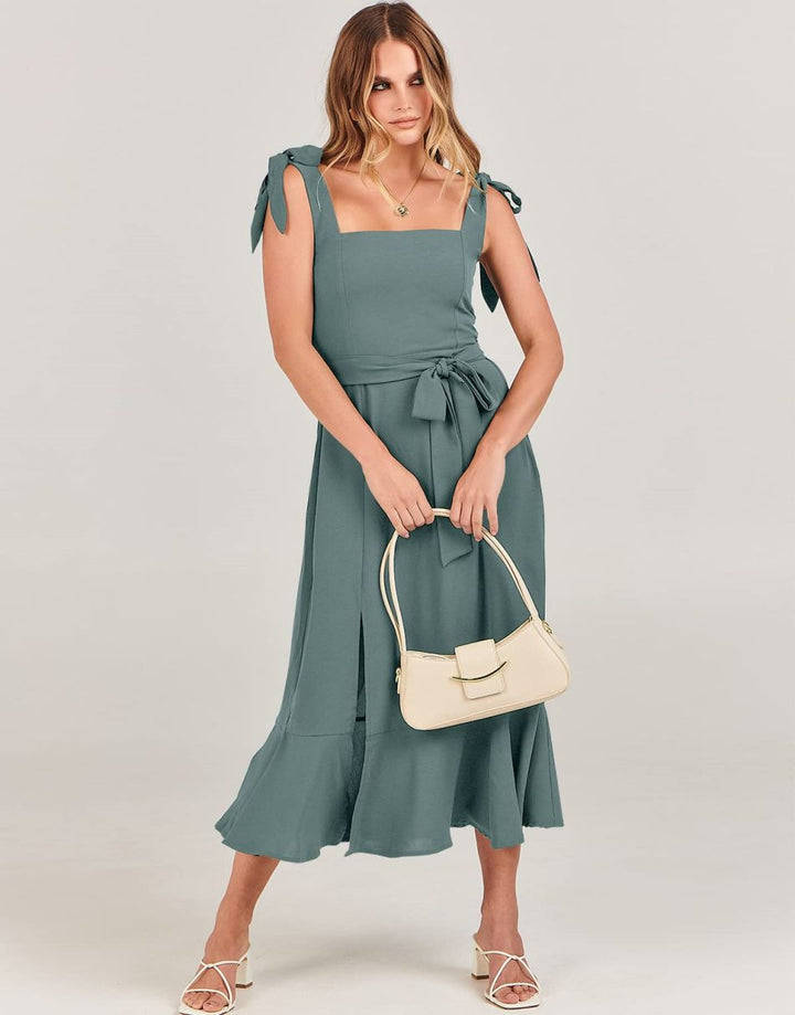 ANRABESS Women's Formal Midi Dress for Wedding Guest