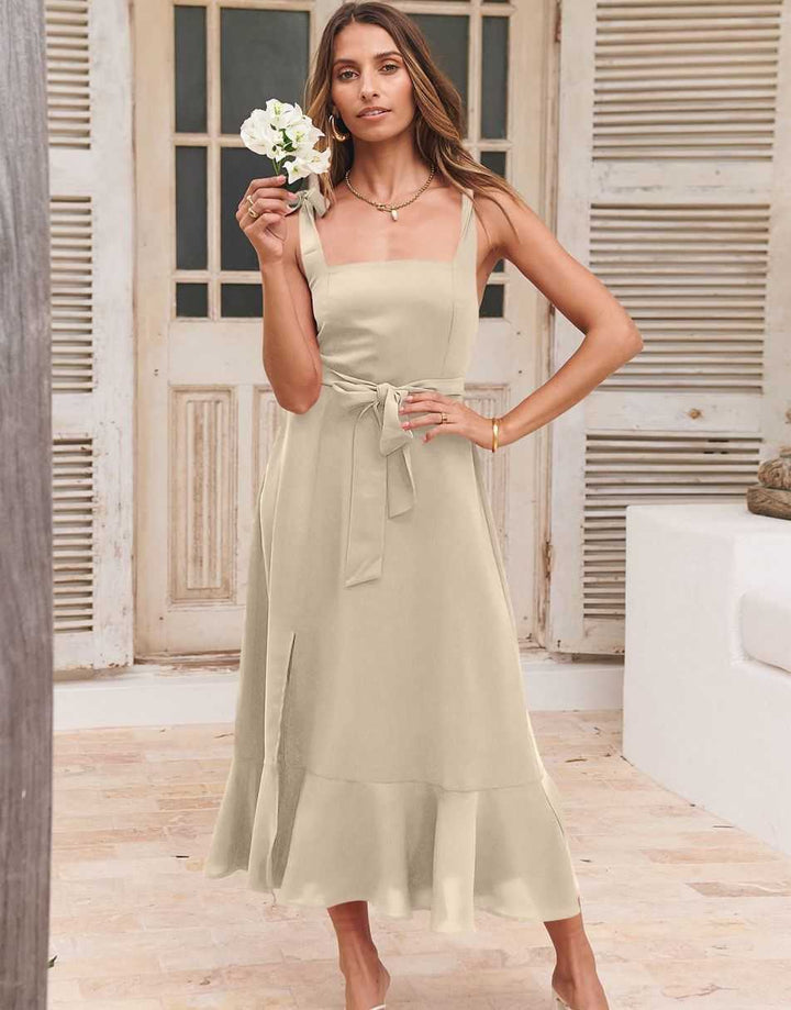 ANRABESS Women's Formal Midi Dress for Wedding Guest