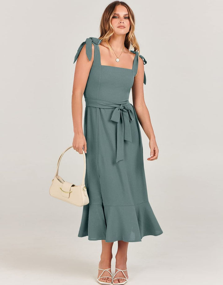 ANRABESS Women's Formal Midi Dress for Wedding Guest