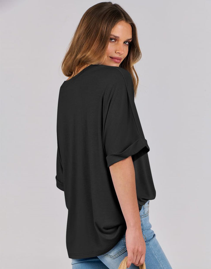 ANRABESS Womens Tops Oversized T Shirts for Women Short Sleeve Crewneck Casual Loose Basic Tee Shirt Trendy Summer Fashion Clothes