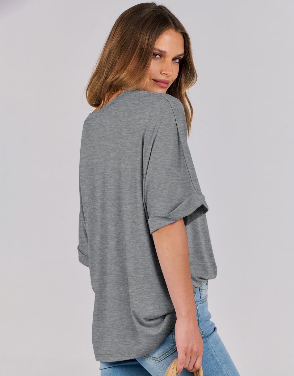 ANRABESS Womens Tops Oversized T Shirts for Women Short Sleeve Crewneck Casual Loose Basic Tee Shirt Trendy Summer Fashion Clothes