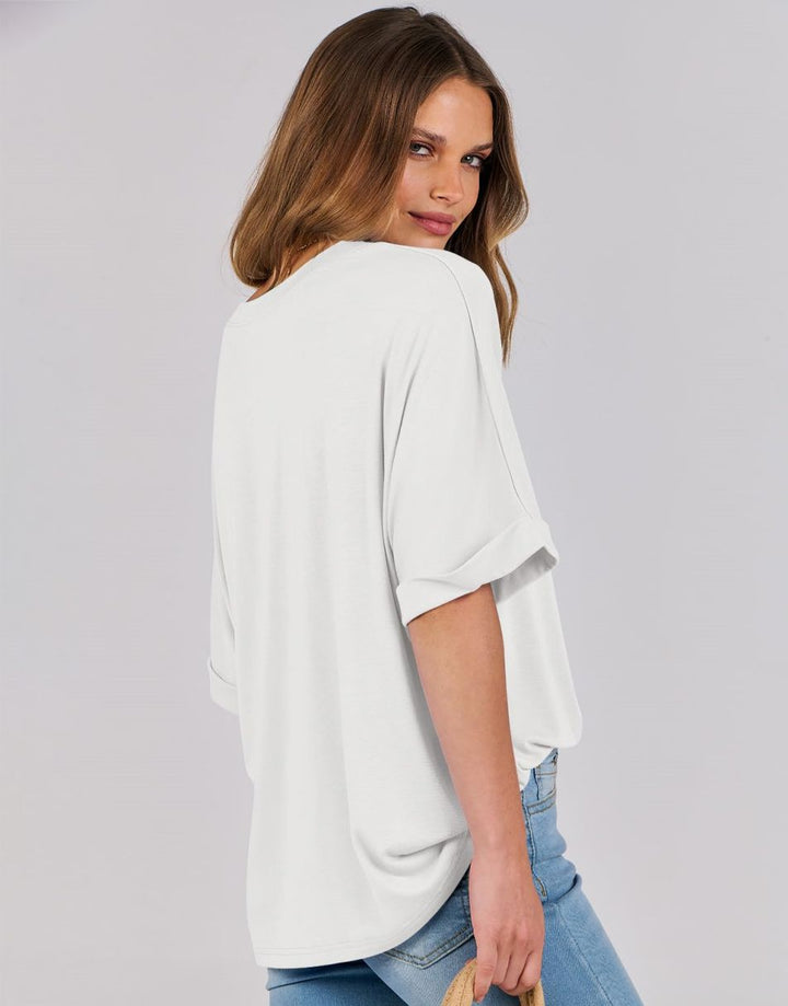 ANRABESS Womens Tops Oversized T Shirts for Women Short Sleeve Crewneck Casual Loose Basic Tee Shirt Trendy Summer Fashion Clothes