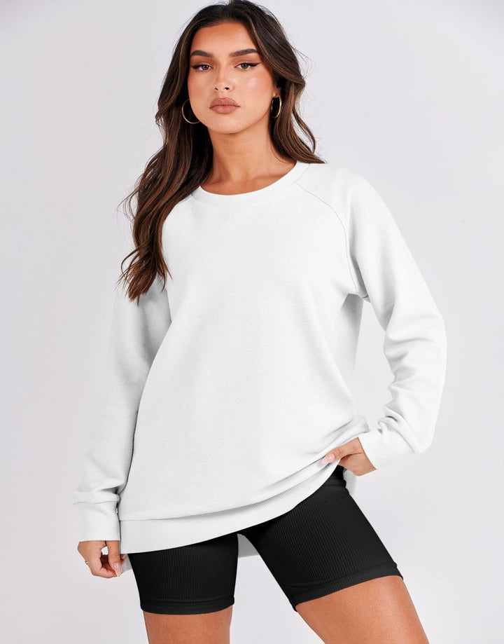 ANRABESS Women's Oversized Side Zipper Tunic Hoodie