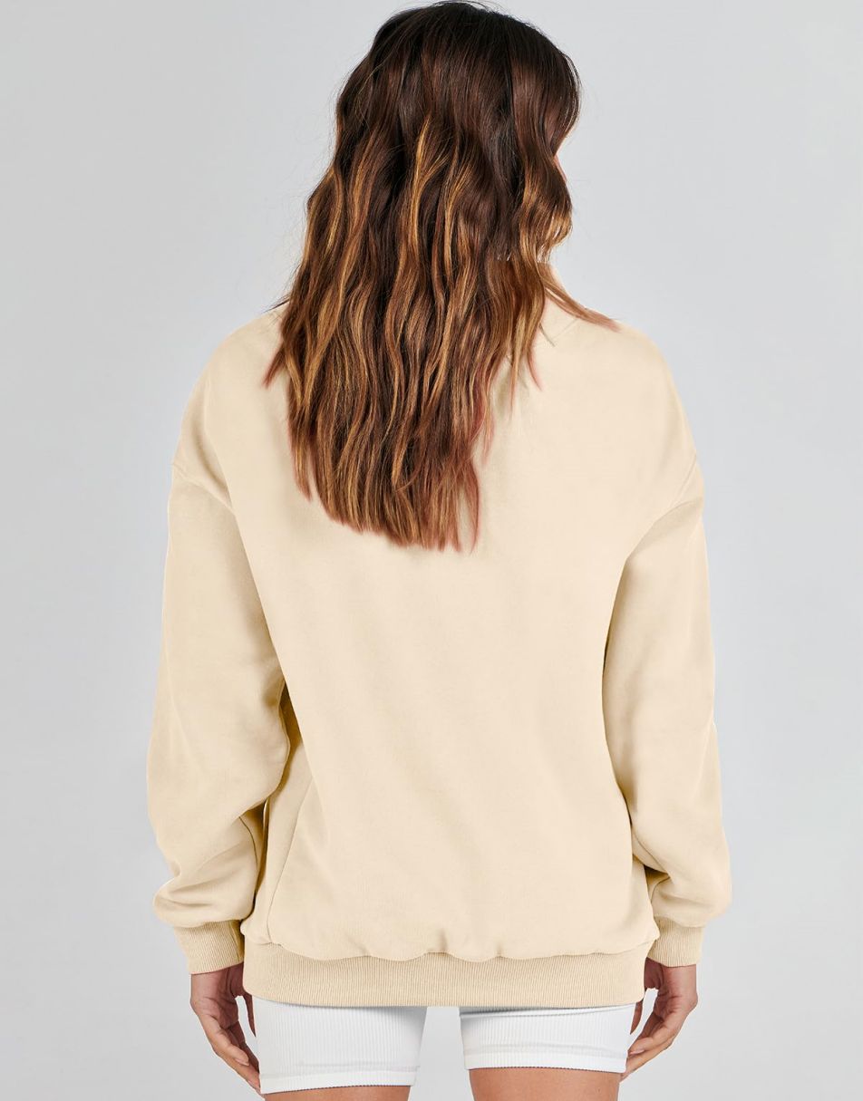 ANRABESS Women's Oversized Turtleneck Long Sleeve Sweatshirt