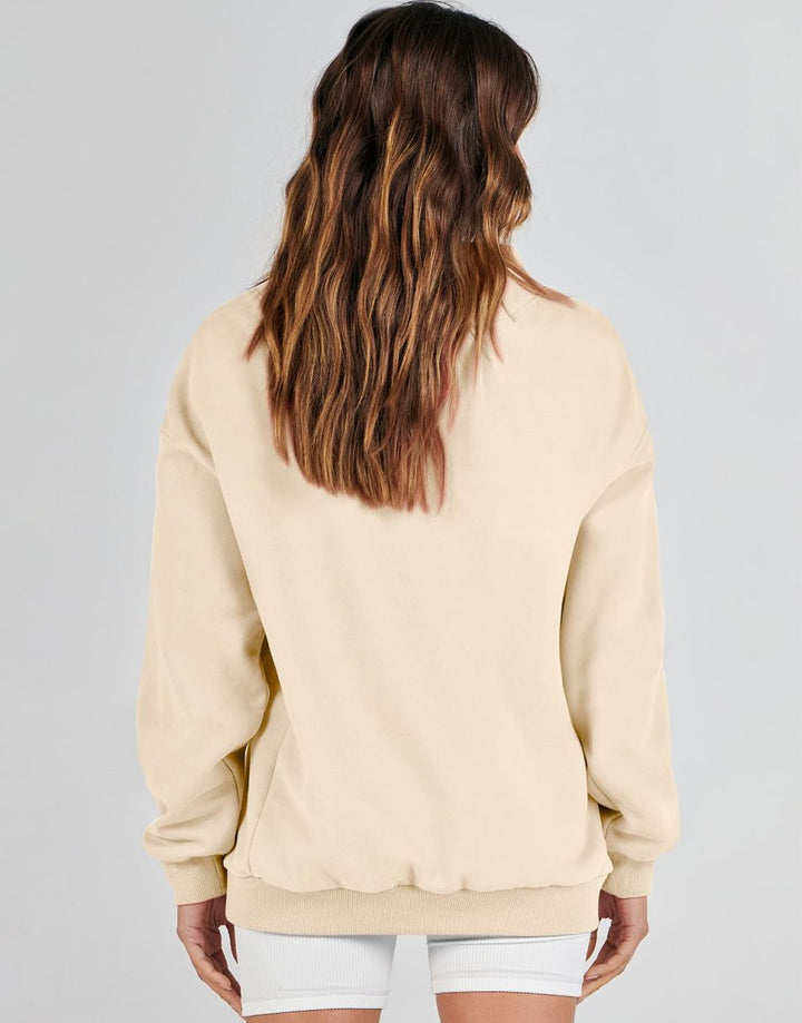 ANRABESS Women's Oversized Turtleneck Long Sleeve Sweatshirt