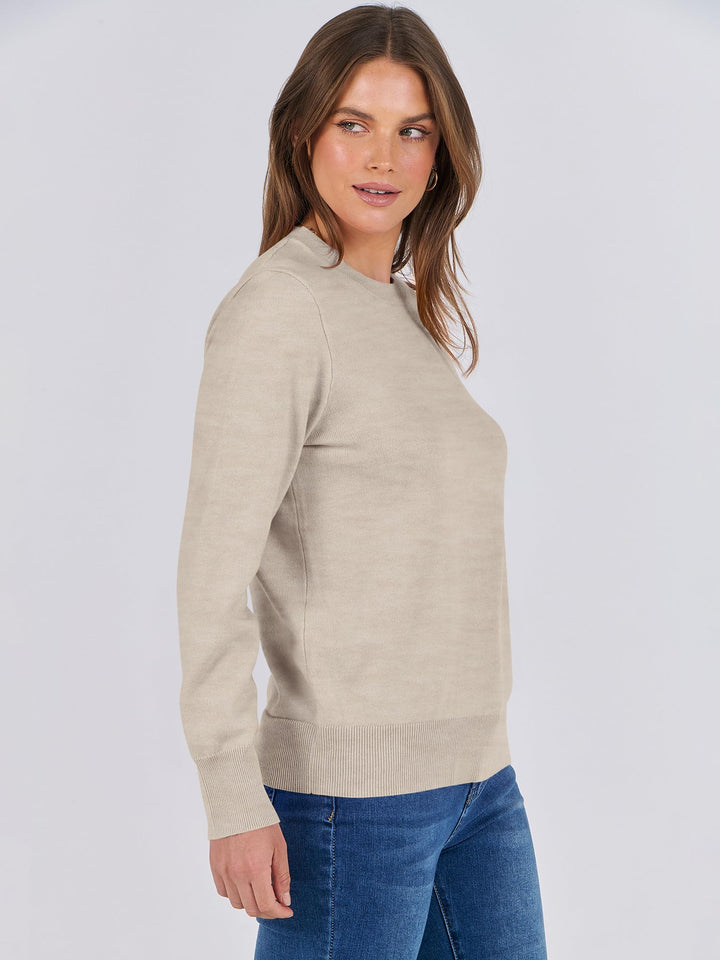 ANRABESS Women's Lightweight Crewneck Loose Sweater