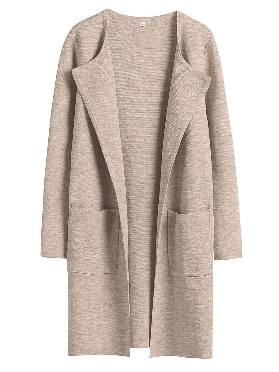 ANRABESS Womens Cardigan Sweater Open Front Knit Long Coatigan Dressy Casual Jacket Coat 2026 Fall Outfits Classy Clothes