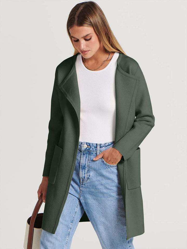 ANRABESS Womens Cardigan Sweater Open Front Knit Long Coatigan Dressy Casual Jacket Coat 2026 Fall Outfits Classy Clothes