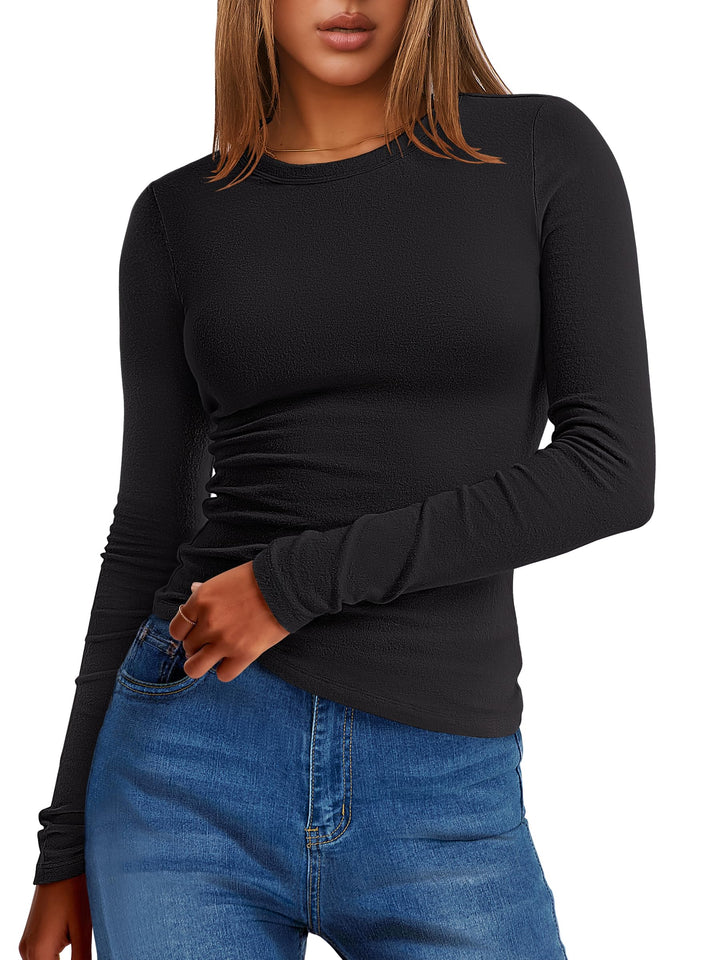 ANRABESS Women's Fleece Lined Thermal Winter Undershirt