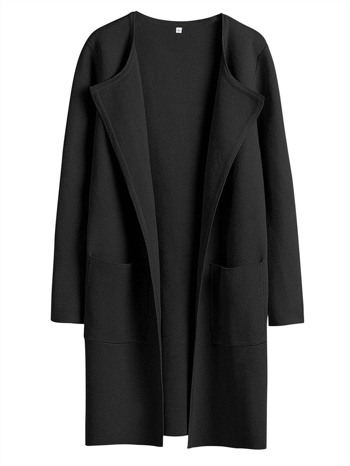 ANRABESS Womens Cardigan Sweater Open Front Knit Long Coatigan Dressy Casual Jacket Coat 2026 Fall Outfits Classy Clothes