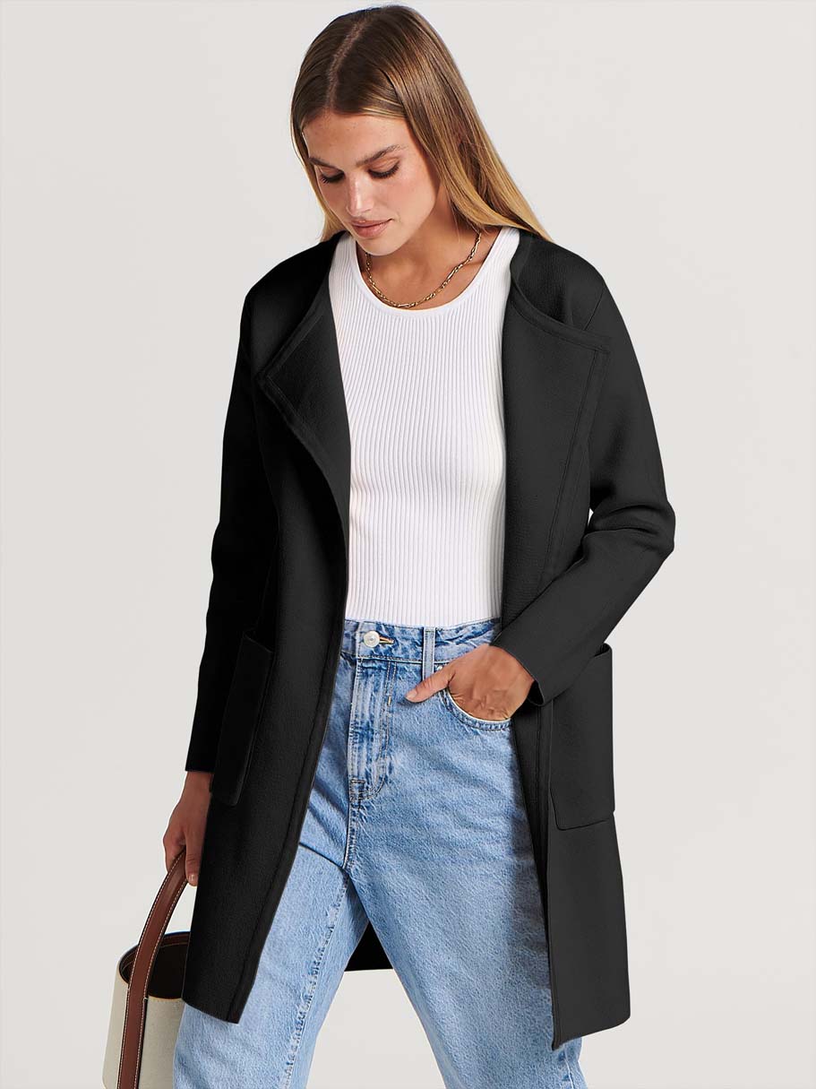 ANRABESS Womens Cardigan Sweater Open Front Knit Long Coatigan Dressy Casual Jacket Coat 2026 Fall Outfits Classy Clothes