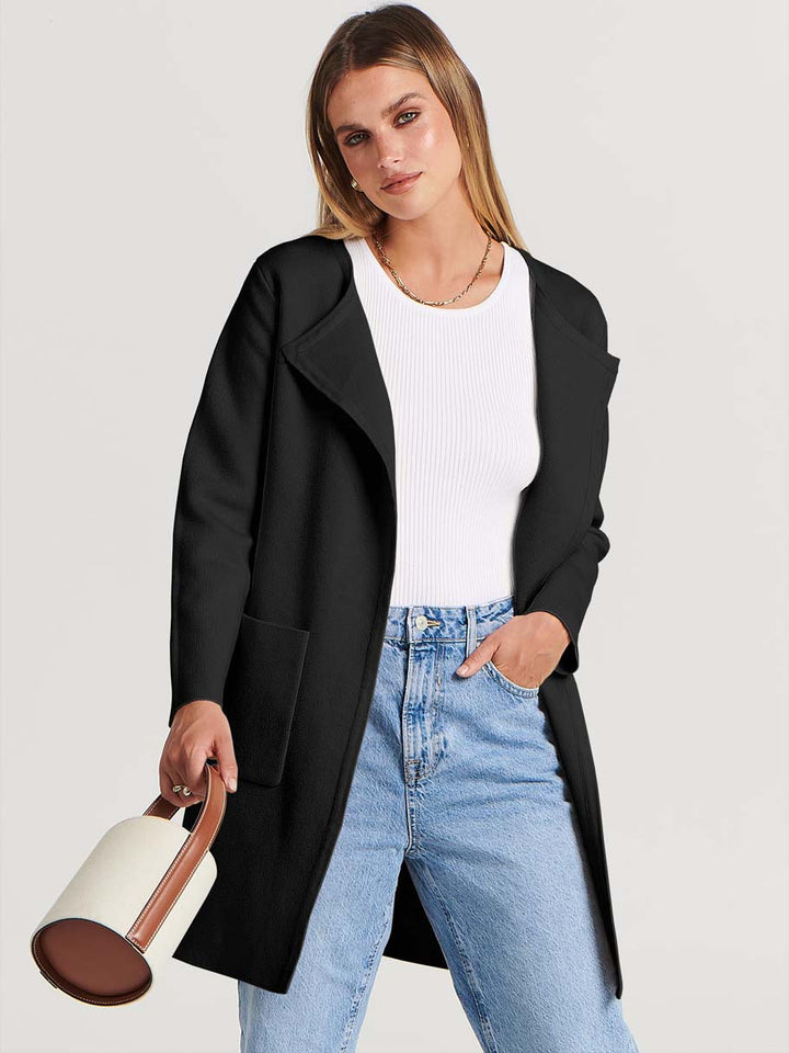 ANRABESS Womens Cardigan Sweater Open Front Knit Long Coatigan Dressy Casual Jacket Coat 2026 Fall Outfits Classy Clothes