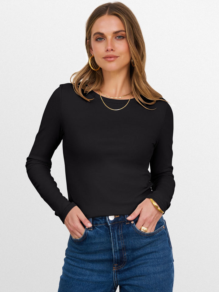 ANRABESS Women's Fleece Lined Thermal Winter Undershirt