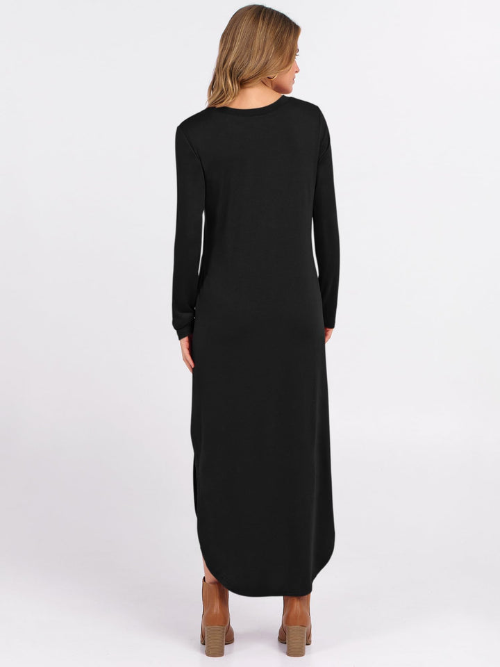 ANRABESS Casual Loose Maxi Dress for Travel with Pockets