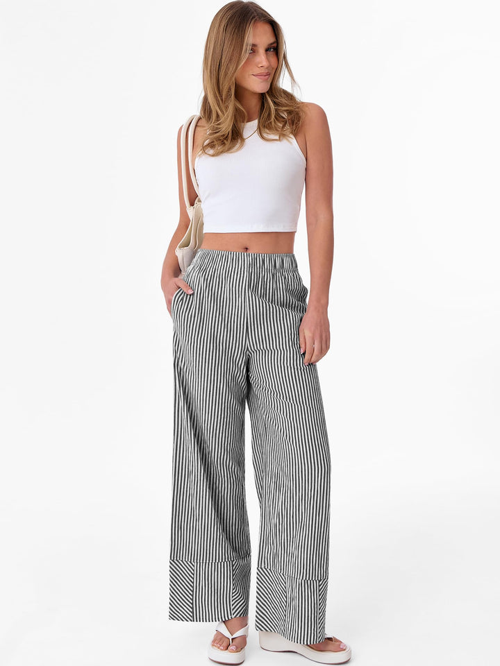ANRABESS Plaid Boxer Pajama Pants for Casual Lounge