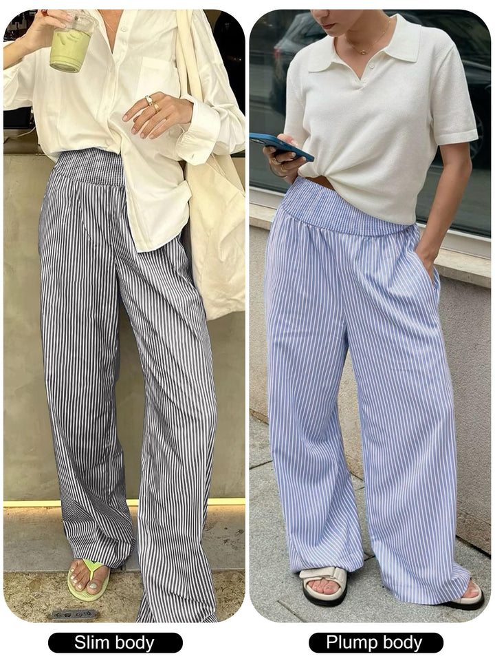 ANRABESS High Waisted Gingham Lounge Pajama Pants