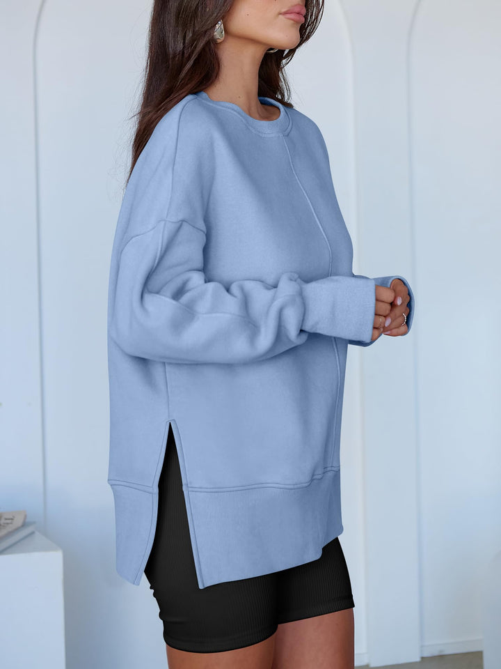 ANRABESS Oversized Sweatshirts for Women Thumbhole Long Sleeve Hoodies Shirts Fall Side Slit Pullover Fashion Top Teen Y2k Outfits