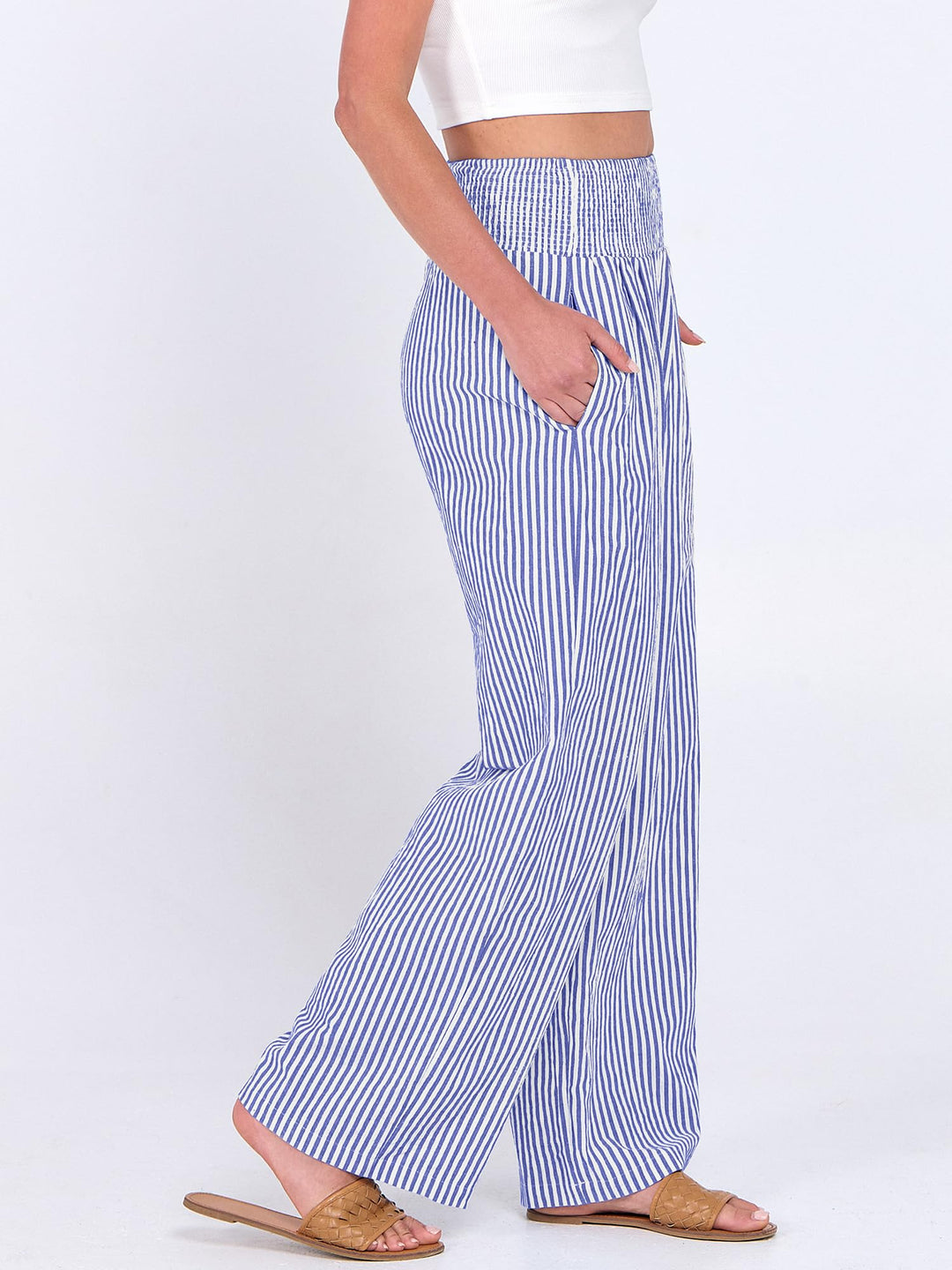 ANRABESS High Waisted Gingham Lounge Pajama Pants