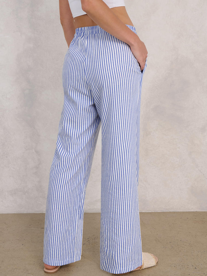 ANRABESS Women's Gingham Striped Lounge Pants with Pockets