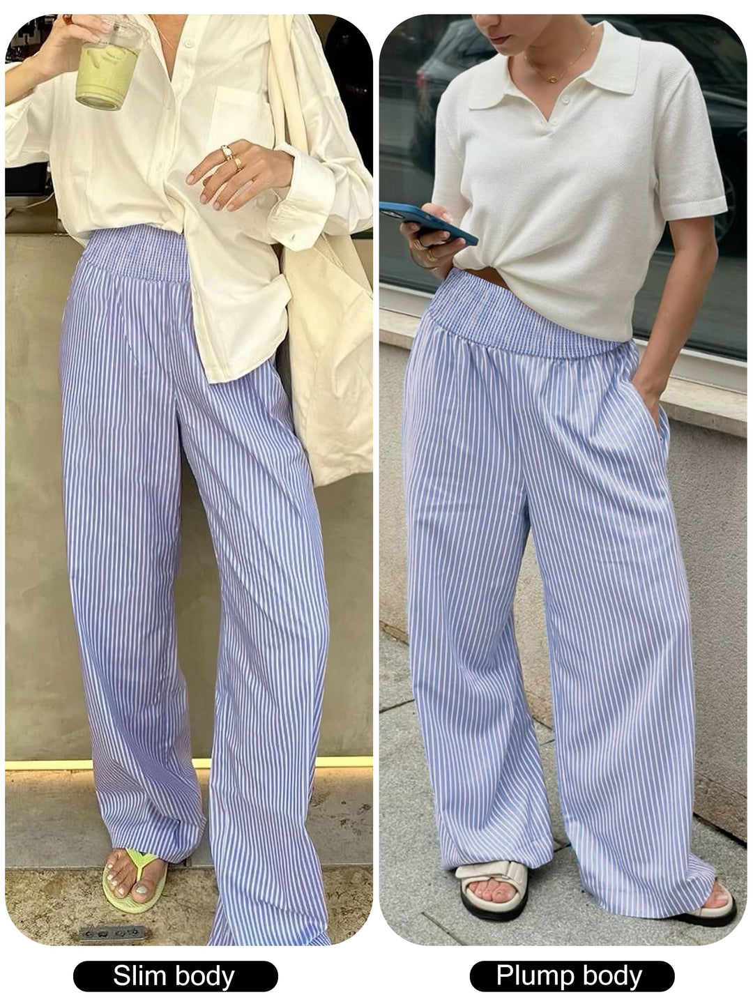ANRABESS High Waisted Gingham Lounge Pajama Pants