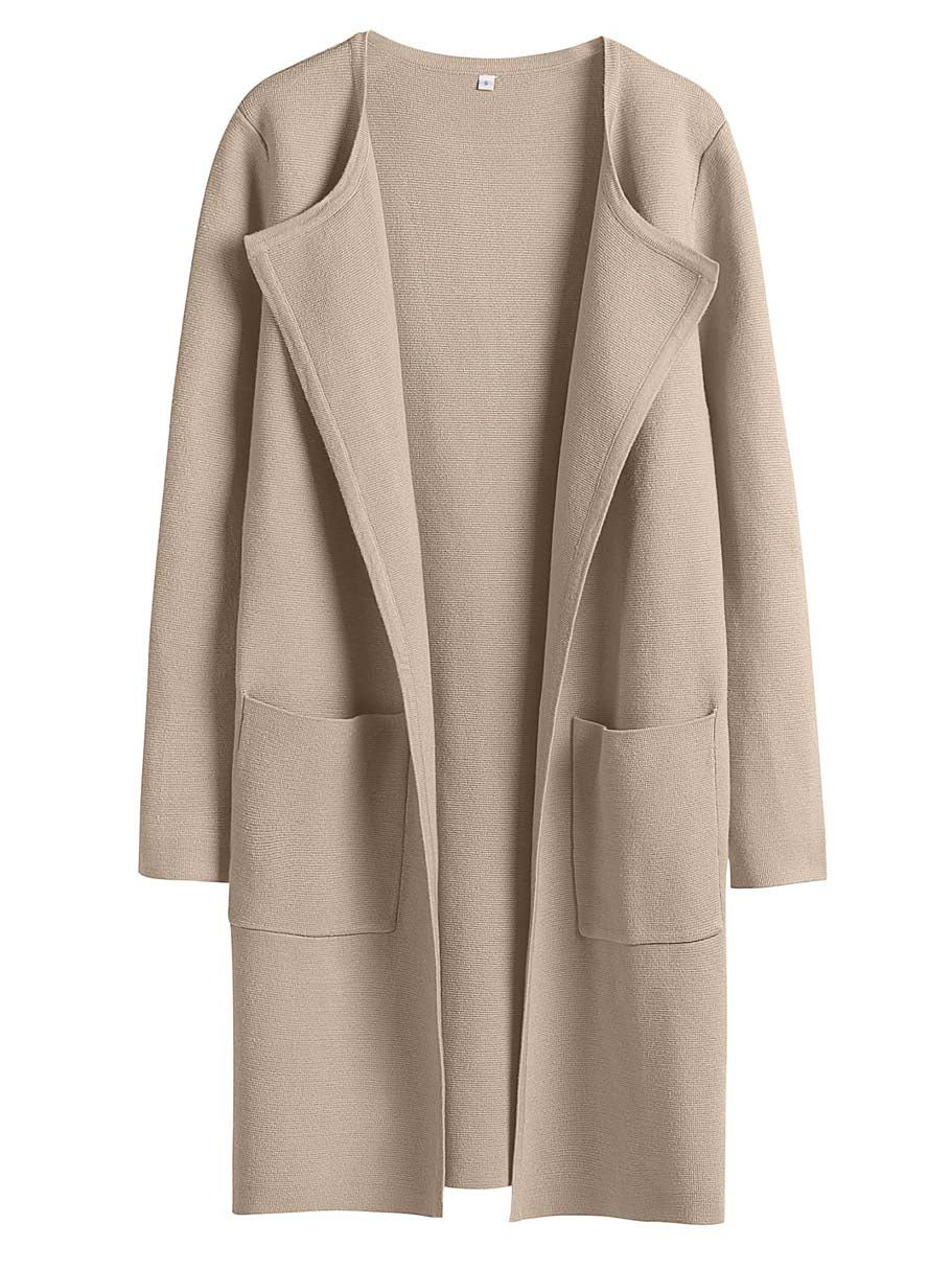ANRABESS Womens Cardigan Sweater Open Front Knit Long Coatigan Dressy Casual Jacket Coat 2026 Fall Outfits Classy Clothes