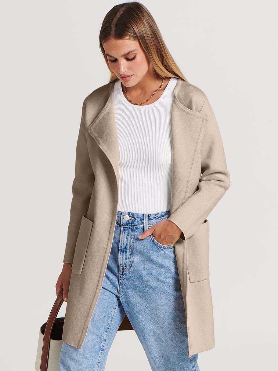 ANRABESS Womens Cardigan Sweater Open Front Knit Long Coatigan Dressy Casual Jacket Coat 2026 Fall Outfits Classy Clothes