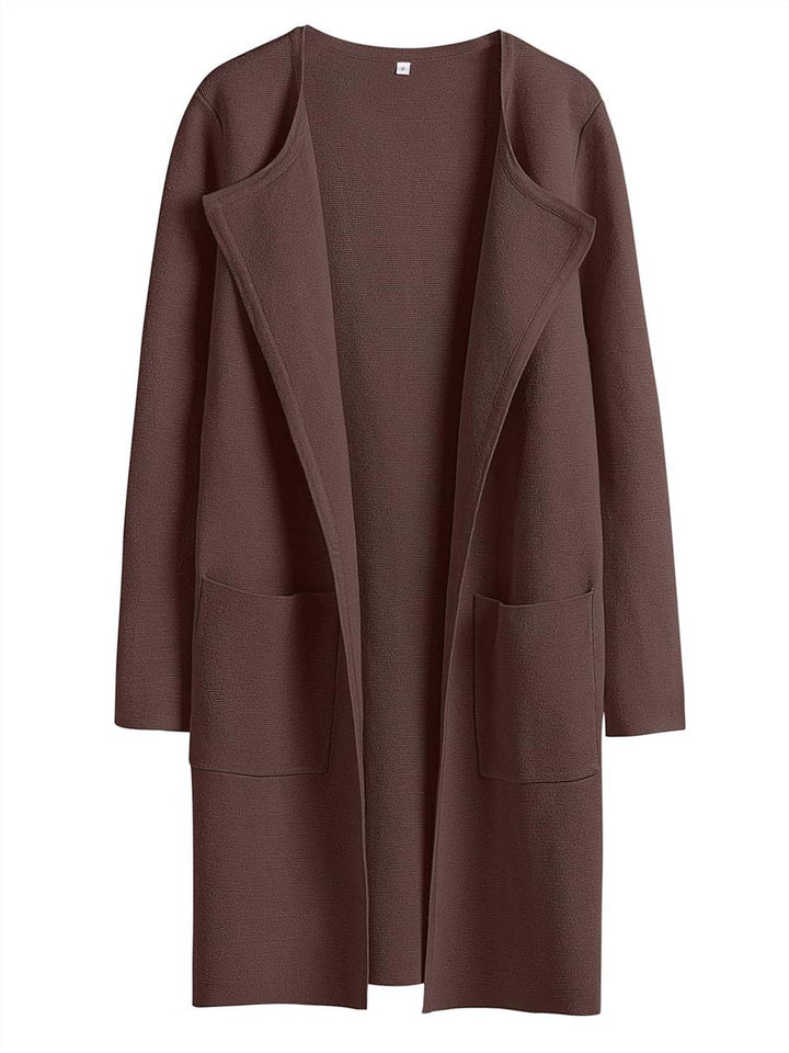 ANRABESS Womens Cardigan Sweater Open Front Knit Long Coatigan Dressy Casual Jacket Coat 2026 Fall Outfits Classy Clothes