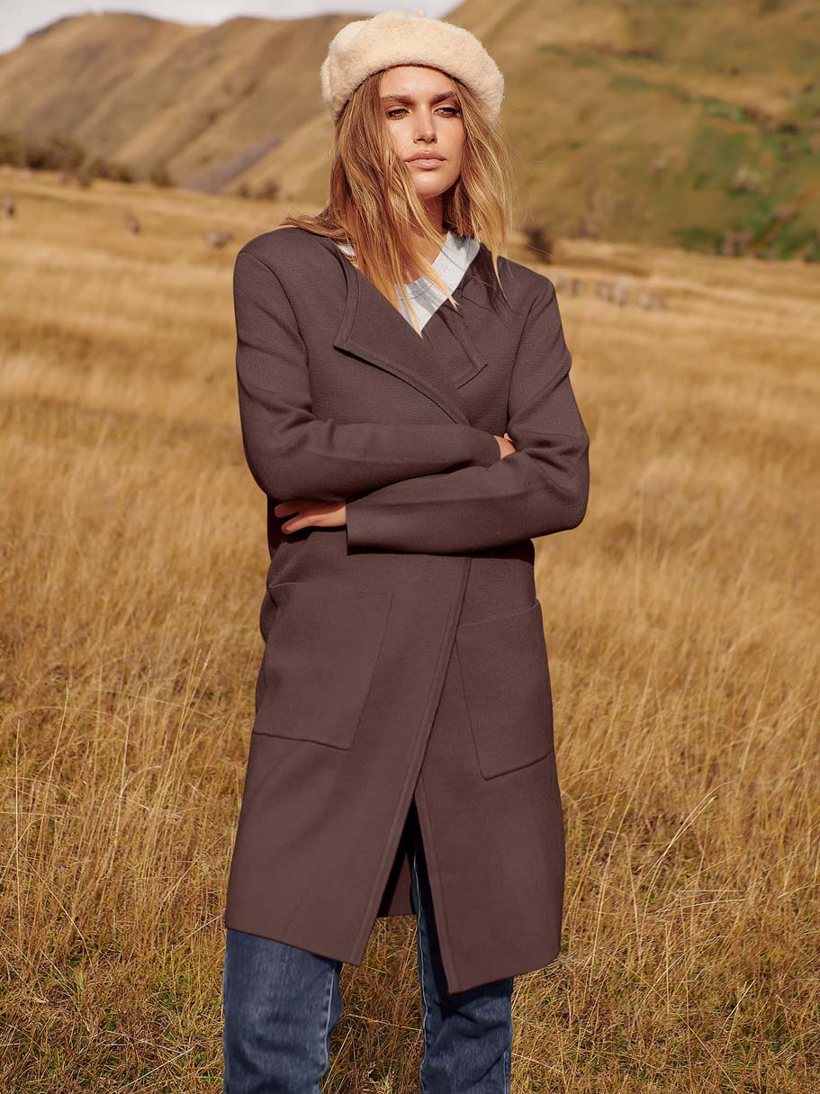 ANRABESS Womens Cardigan Sweater Open Front Knit Long Coatigan Dressy Casual Jacket Coat 2026 Fall Outfits Classy Clothes