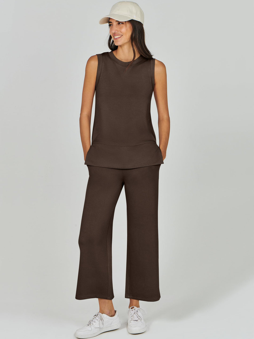 ANRABESS Women's 2-Piece Casual Lounge Matching Set
