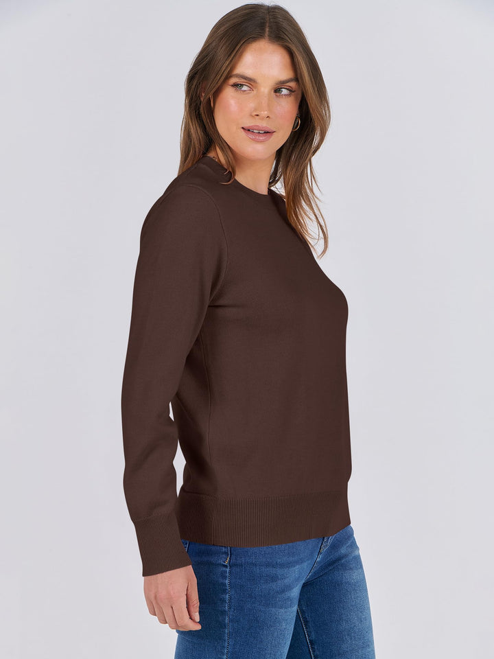 ANRABESS Women's Lightweight Crewneck Loose Sweater