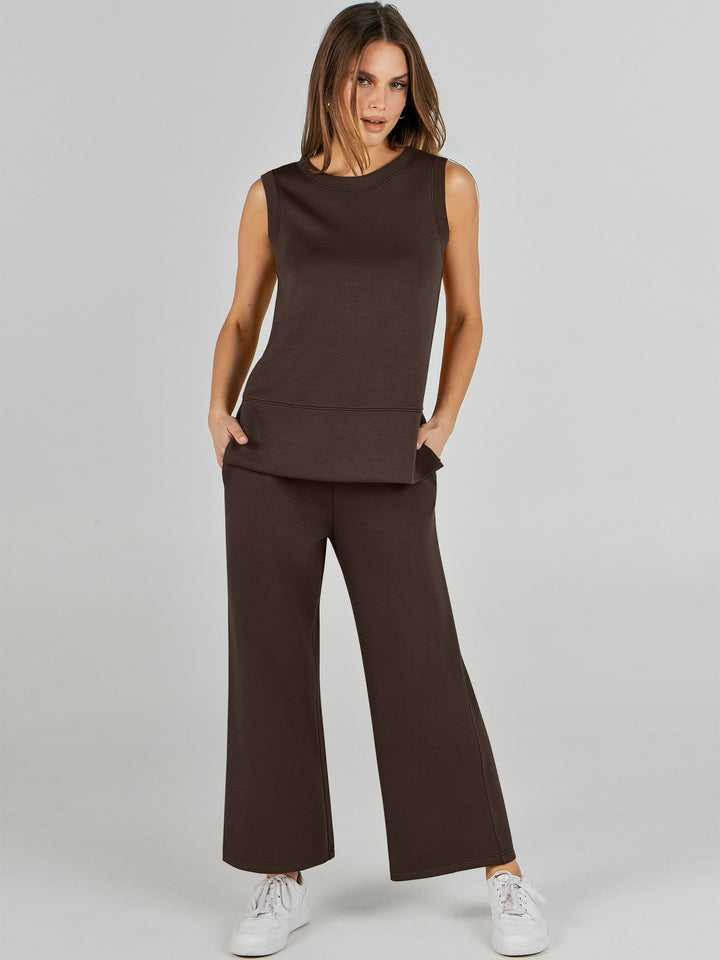 ANRABESS Women's 2-Piece Casual Lounge Matching Set