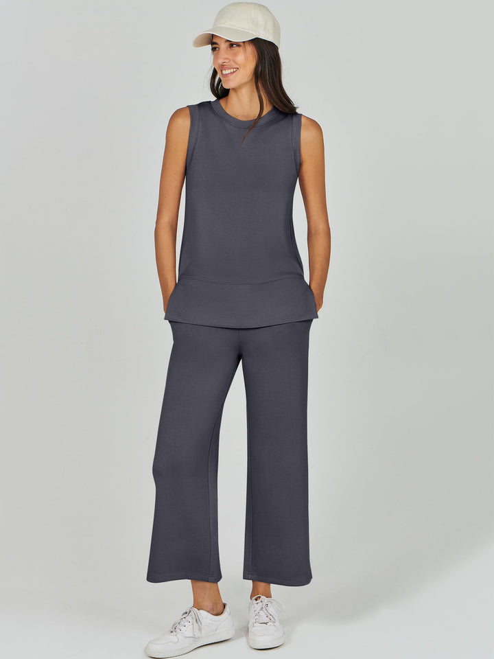 ANRABESS Women's 2-Piece Casual Lounge Matching Set