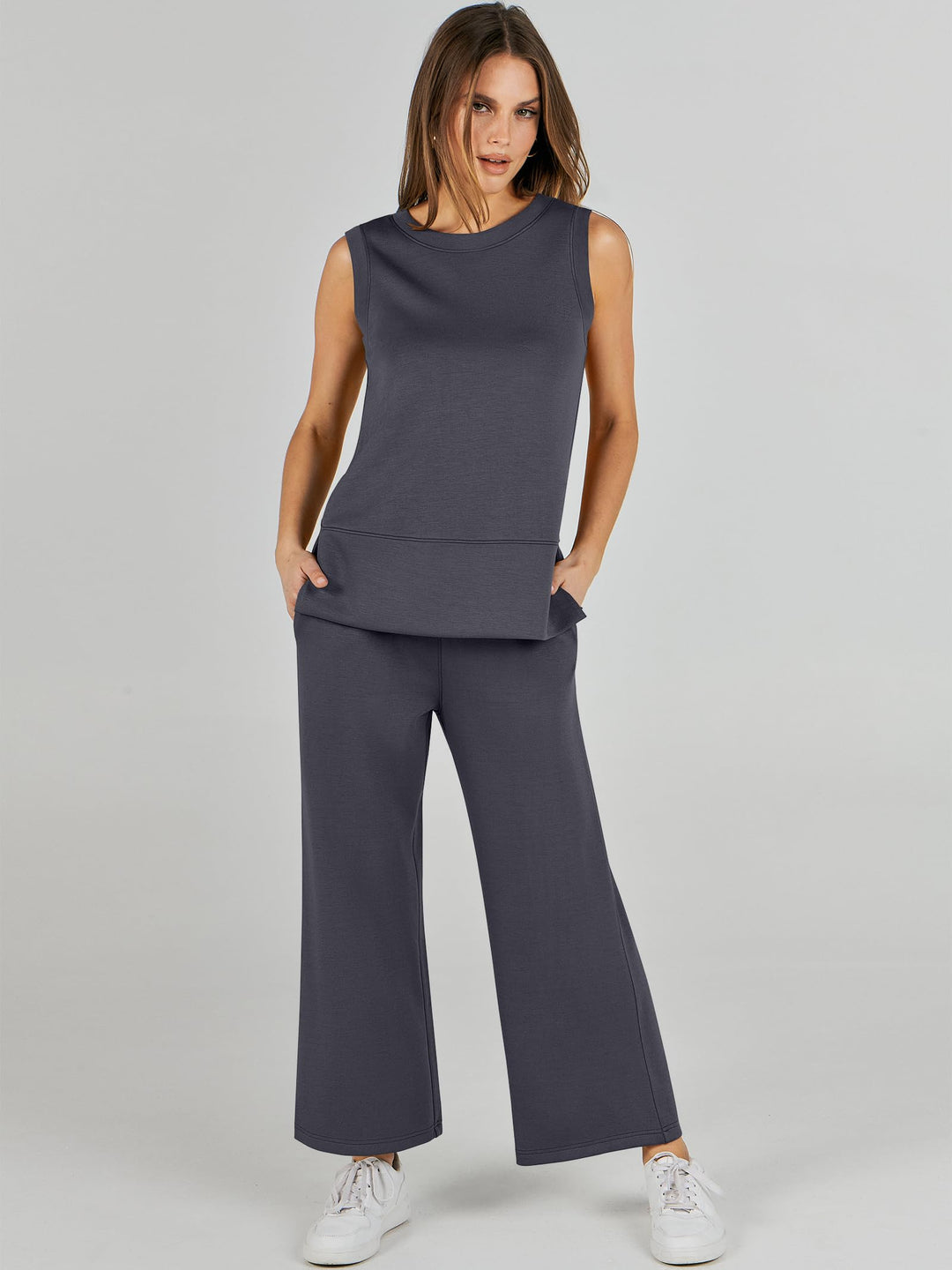 ANRABESS Women's 2-Piece Casual Lounge Matching Set