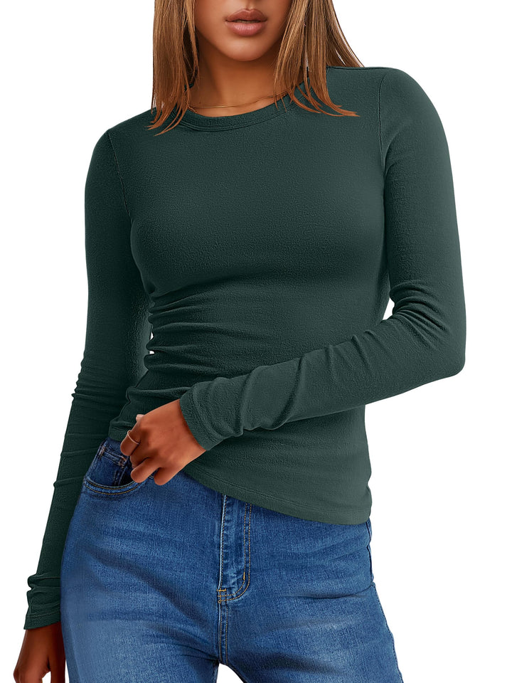 ANRABESS Women's Fleece Lined Thermal Winter Undershirt
