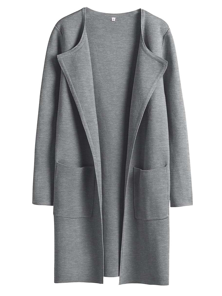 ANRABESS Womens Cardigan Sweater Open Front Knit Long Coatigan Dressy Casual Jacket Coat 2026 Fall Outfits Classy Clothes