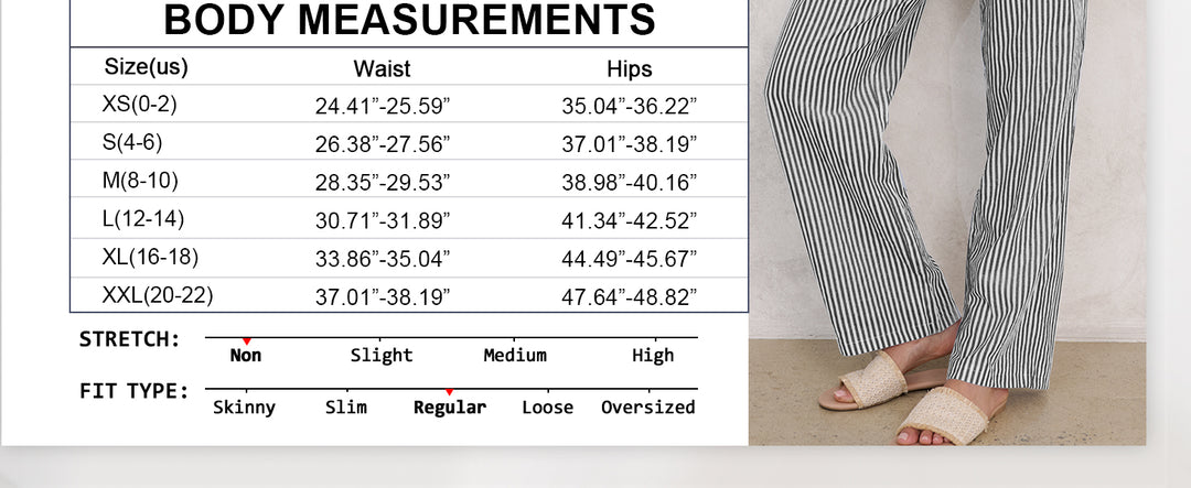 ANRABESS Women's Gingham Striped Lounge Pants with Pockets